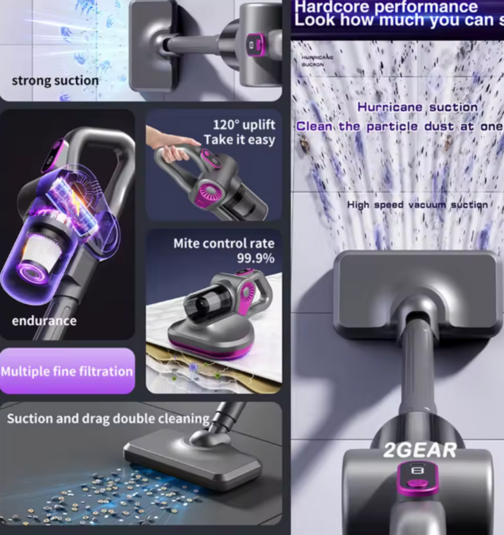Aspiradora Inalámbrica de Mano 4 en 1 – Limpieza Inteligente